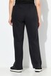 Joggingbroek, bies, wijde pijpen, elastische tailleband