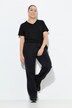 Joggingbroek, bies, wijde pijpen, elastische tailleband