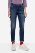 Slim-Jeans, 5-Pocket, Saum mit TurnUp, mit recyceltem Polyester