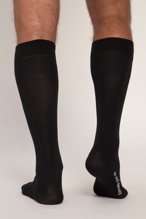Chaussettes hautes à bords-côtes confort, lot de 2