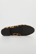 Mocassini con effetto pelliccia, design leopardato, fodera di pelle e larghezza H