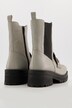 Bottines Chelsea en cuir, chaîne, tige très haute, largeur H