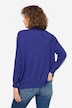 pullover, høj krave, lange ærmer, konstraststriber