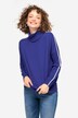 pullover, høj krave, lange ærmer, konstraststriber