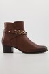 Bottines en cuir Caprice, chaîne décorative, fermeture éclair, largeur G