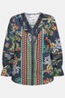 Bluse, Spitze, Rüschen, V-Ausschnitt, Langarm