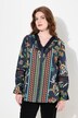 Bluse, Spitze, Rüschen, V-Ausschnitt, Langarm