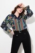 Bluse, Spitze, Rüschen, V-Ausschnitt, Langarm