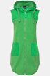 Vest, teddyfleece og vattering, hette, 2-veis glidelås, OEKO-TEX