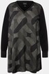Longtuniek, glitterstrepen, V-hals, lange mouw