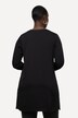 Longtuniek, glitterstrepen, V-hals, lange mouw