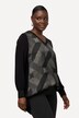 Longtuniek, glitterstrepen, V-hals, lange mouw