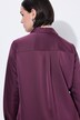 Camicia in raso con retro più lungo, colletto da camicia e maniche lunghe