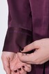 Camicia in raso con retro più lungo, colletto da camicia e maniche lunghe