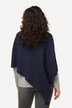 Strikket poncho, lynlåssøm, kvast, V-udskæring, ærmeløs