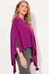 Strikket poncho, lynlåssøm, kvast, V-udskæring, ærmeløs
