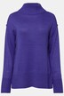 Pull en laine mélangée, col montant et manches longues
