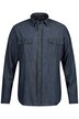 STHUGE džínová košile, dlouhé rukávy, Modern střih, Kent límeček, do 8XL