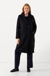 Manteau en laine mélangée, col à revers et double rangée de boutons. Fente d’aisance dans le dos.