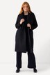 Manteau en laine mélangée, col à revers et double rangée de boutons. Fente d’aisance dans le dos.