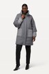 Veste en laine mélangée à col montant, silhouette en A et fermeture à glissière