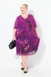 Short Sleeve V-Neck Layered Floral Graphic Dress