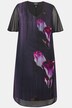Short Sleeve V-Neck Layered Floral Graphic Dress
