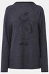 Sweat-shirt à imprimé oiseau, col montant et manches longues. Label OEKO-TEX