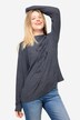 Sweat-shirt à imprimé oiseau, col montant et manches longues. Label OEKO-TEX