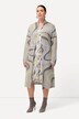 Lange cardigan, jacquard breipatroon, open model