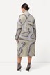 Lange cardigan, jacquard breipatroon, open model