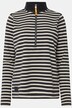 Sweatshirt, striber, troyerkrave, lange ærmer, OEKO-TEX