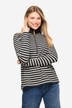 Sweatshirt, striber, troyerkrave, lange ærmer, OEKO-TEX
