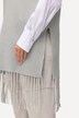 Vest, frynsekant oversized, rund hals, ermeløs