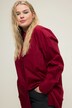 Chemisier oversized à patte de boutonnage et col de chemise