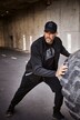 JAY-PI Sweat-Cargohose, Fitness, Modern Fit, Elastikbund, seitliche Taschen