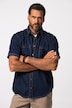 Jeansskjorte, denim, korte ærmer, Modern pasform, Kent-krave, op til 8XL