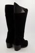 Veloursleder-Stiefel, XL-Schaft, Reißverschluss, Weite H