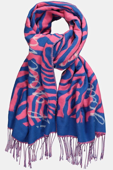 Schal, Web mit Muster, Statement, aus recyceltem Polyester