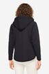 Sweat fabric hoodie jacket with long raglan sleeves and teddy fabric lining