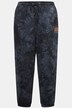 Pantaloni unisex di felpa con taglio della gamba ampio, stampa in stile batik e cintura elastica