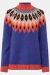 Noorse trui, wolmix, opstaande kraag, lange mouw, met gerecycled polyester