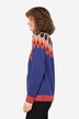 Noorse trui, wolmix, opstaande kraag, lange mouw, met gerecycled polyester