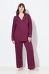 Pyjama, fraaie paspels, V-hals, lange mouwen