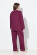 Pyjama, fraaie paspels, V-hals, lange mouwen