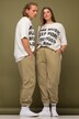 Pantaloni unisex di felpa con taglio della gamba ampio e cintura elastica