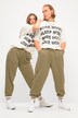 Pantaloni unisex di felpa con taglio della gamba ampio e cintura elastica