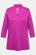 Shirt, A-linje, krave uden stand, 3/4-ærmer, Pima-bomuld