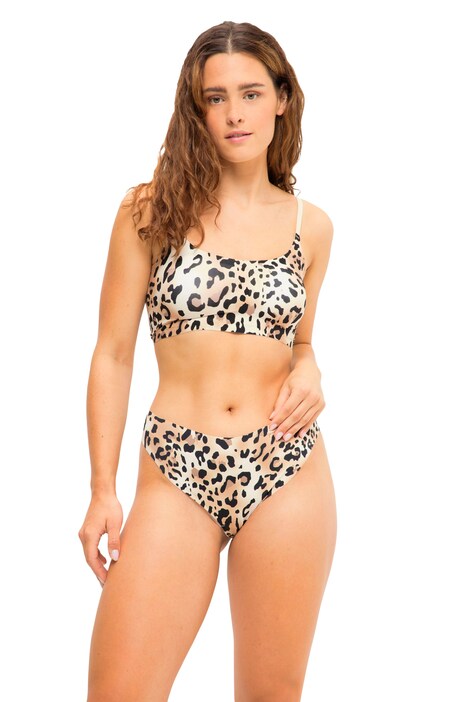 String kalhotky, 3-balení, 1x leopardí vzor, 2x barevné, mikrovlákno