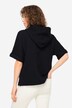 Sweat-slipover, vaffeljacquard, hætte, kængurulomme, OEKO-TEX